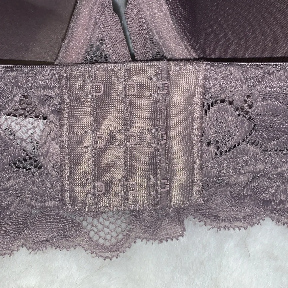 🇺🇸🎆 MARILYN MONROE Soft Lavender Light Lift Lace Bra NWT 34C - Picture 7 of 9